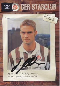 Jens Matthies  2001/2002  FC St.Pauli  Fußball Autogrammkarte original signiert 