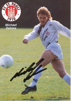 Michael Dahms  1990/1991  FC St.Pauli  Fußball Autogrammkarte original signiert 