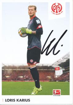 Loris Karius  2015/2016  FSV Mainz 05  Fußball Autogrammkarte original signiert 