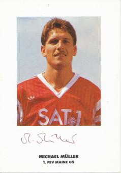 Michael Müller  1990/1991  FSV Mainz 05  Fußball Autogrammkarte original signiert 