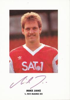 Mike Janz  1990/1991  FSV Mainz 05  Fußball Autogrammkarte original signiert 
