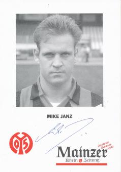 Mike Janz  1992/1993  FSV Mainz 05  Fußball Autogrammkarte original signiert 