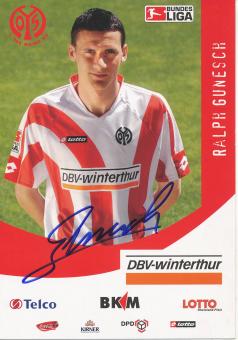 Ralph Gunesch  2006/2007  FSV Mainz 05  Fußball Autogrammkarte original signiert 