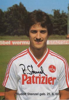 Rudolf Stenzel  1986/1987  FC Nürnberg  Fußball Autogrammkarte original signiert 