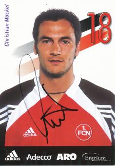 Christian Möckel  2001/2002  FC Nürnberg  Fußball Autogrammkarte original signiert 