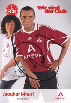 Jaouhar Mnari  2009/2010  FC Nürnberg  Fußball Autogrammkarte original signiert 