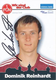 Dominik Reinhardt  2007/2008  FC Nürnberg  Fußball Autogrammkarte original signiert 