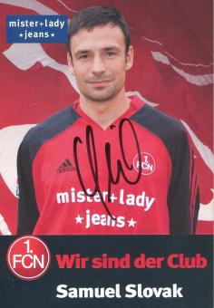 Samuel Slovak  2005/2006  FC Nürnberg  Fußball Autogrammkarte original signiert 