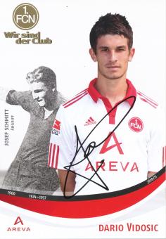 Dario Vidosic  2010/2011  FC Nürnberg  Fußball Autogrammkarte original signiert 