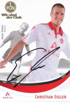Christian Eigler  2010/2011  FC Nürnberg  Fußball Autogrammkarte original signiert 