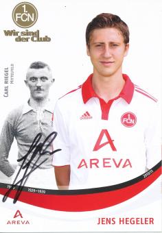Jens Hegeler  2010/2011  FC Nürnberg  Fußball Autogrammkarte original signiert 