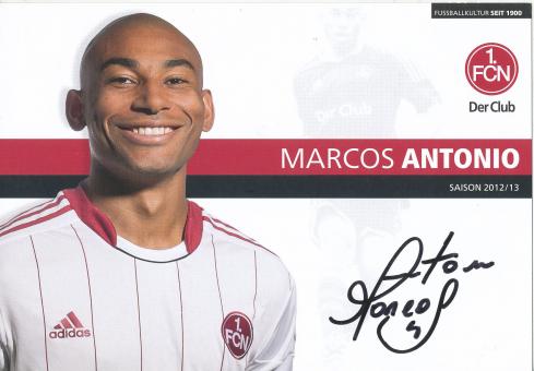 Marcos Antonio  2012/2013  FC Nürnberg  Fußball Autogrammkarte original signiert 