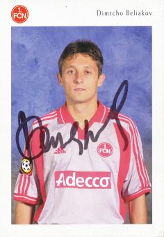 Dimtcho Beliakov  2000/2001  FC Nürnberg  Fußball Autogrammkarte original signiert 