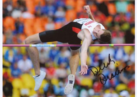 Derek Drouin Kanada Hochsprung WM 2013 Leichtathletik Foto original signiert 