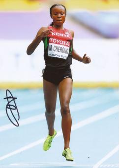 Mercy Cherono   Kenia  5000m WM 2013 Leichtathletik Foto original signiert 