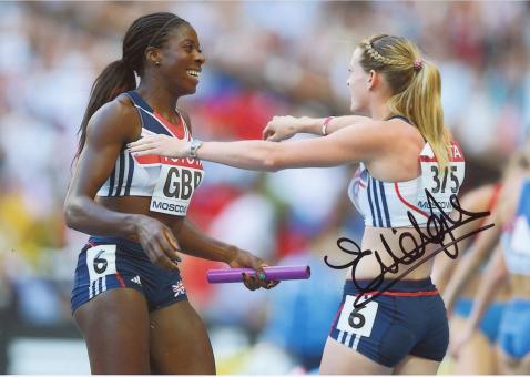 Eilidh Doyle  Großbritanien  4 x 400m Staffel WM 2013 Leichtathletik Foto original signiert 