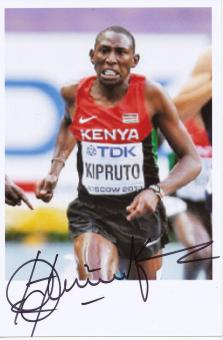 Conseslus Kipruto  Kenia  3000m Hindernis  1.WM 2013 Leichtathletik Foto original signiert 