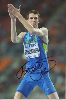 Bohdan Bondarenko  Ukraine  1.WM 2013 Leichtathletik Foto original signiert 