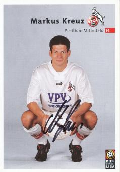 Markus Kreuz  2000/2001   FC Köln Fußball Autogrammkarte original signiert 