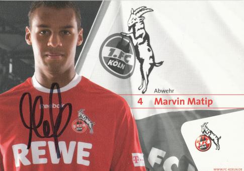 Marvin Matip  2008/2009  FC Köln Fußball Autogrammkarte original signiert 
