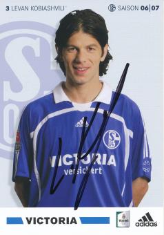 Levan Kobiashvili  2006/2007  FC Schalke 04  Fußball Autogrammkarte original signiert 