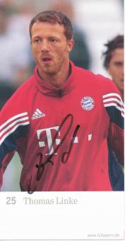 Thomas Linke  2003/2004  FC Bayern München Fußball Autogrammkarte original signiert 