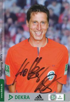 Wolfgang Walz  DFB Schiedsrichter  Fußball Autogrammkarte original signiert 