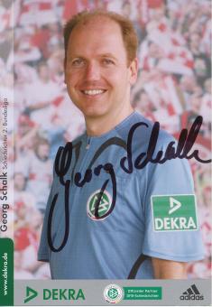 Georg Schalk  DFB Schiedsrichter  Fußball Autogrammkarte original signiert 