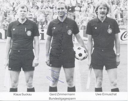Gerd Zimmermann  DFB Schiedsrichter  Fußball Autogrammkarte original signiert 