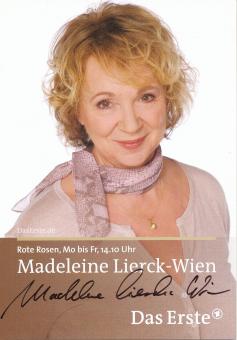 Madeleine Lierck Wien   Rote Rosen  TV Serien Autogrammkarte original signiert 