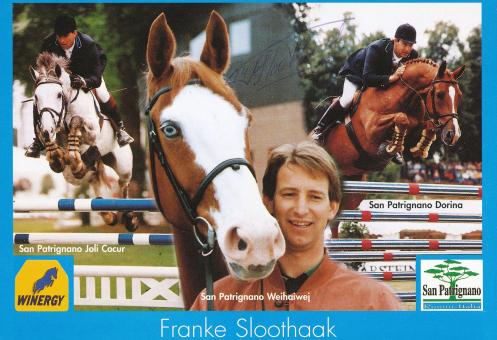 Franke Sloothaak  Reiten  Autogrammkarte original signiert 