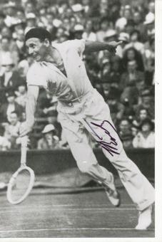 Jean Borotra † 1994  Frankreich Tennis Legende Autogramm Foto original signiert 