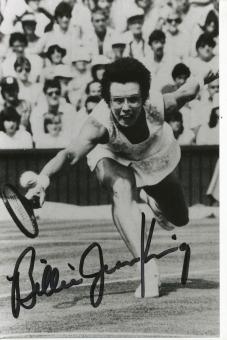 Billy Jean King  USA  Tennis  Autogramm Foto original signiert 