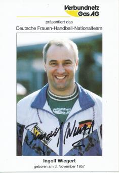 Ingolf Wiegert  DHB Handball Autogrammkarte original signiert 