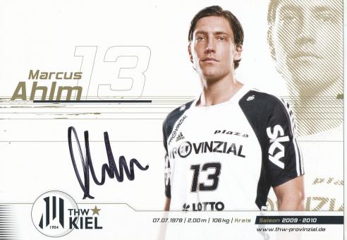 Marcus Ahlm  2009/10  THW Kiel Handball Autogrammkarte original signiert 