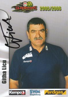 Gheorghe Githa Licu † 2014   2005/06  SC Magdeburg Handball Autogrammkarte original signiert 