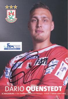 Dari Quenstedt  2016/17  SC Magdeburg Handball Autogrammkarte original signiert 