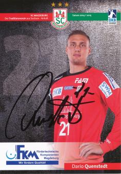Dari Quenstedt  2014/15  SC Magdeburg Handball Autogrammkarte original signiert 