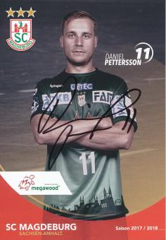 Daniel Pettersson  2017/18  SC Magdeburg Handball Autogrammkarte original signiert 
