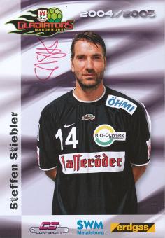 Steffen Stiebler  2004/05  SC Magdeburg Handball Autogrammkarte original signiert 