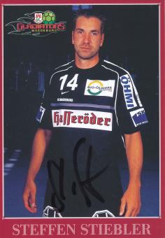 Steffen Stiebler  2002/03  SC Magdeburg Handball Autogrammkarte original signiert 