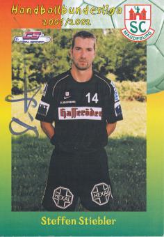 Steffen Stiebler  2001/02  SC Magdeburg Handball Autogrammkarte original signiert 