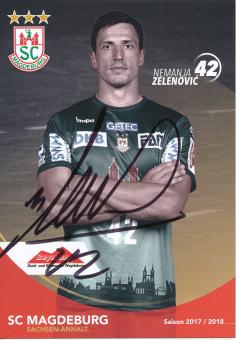 Nemanja Zelenovic  2017/18  SC Magdeburg Handball Autogrammkarte original signiert 