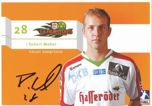 Robert Weber  2009/10  SC Magdeburg Handball Autogrammkarte original signiert 
