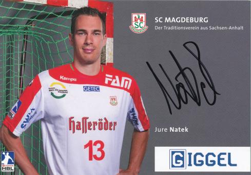 Jure Natek  2011/12  SC Magdeburg Handball Autogrammkarte original signiert 