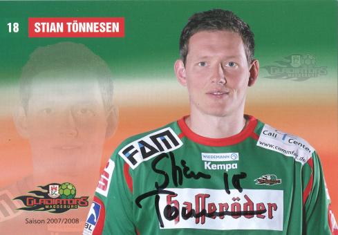 Stian Tönnesen  2007/08  SC Magdeburg Handball Autogrammkarte original signiert 