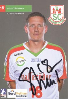 Stian Tönnesen  2010/11  SC Magdeburg Handball Autogrammkarte original signiert 