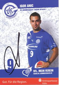 Igor Anic  2010/11  VFL Gummersbach  Handball Autogrammkarte original signiert 