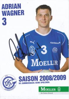 Adrian Wagner  2008/09   VFL Gummersbach  Handball Autogrammkarte original signiert 