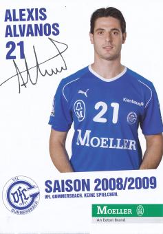 Alexis Alvanos  2008/09   VFL Gummersbach  Handball Autogrammkarte original signiert 